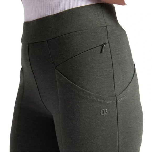Betabrand Zippered Journey
Pants Olive Yoga Pants Dress Pants - Picture 6 of 9